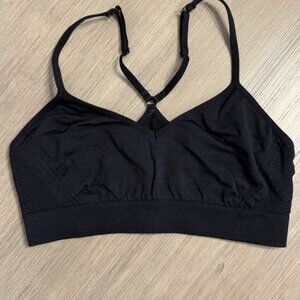Victoria's Secret PINK Women's Sports Bra Medium Black Ultimate Unlined